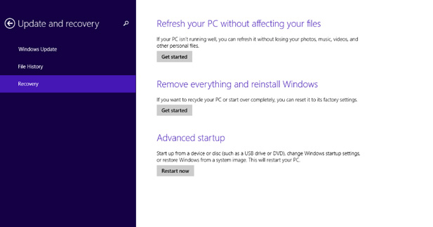 How to refresh your windows 8.1