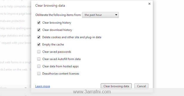 clear browsing history