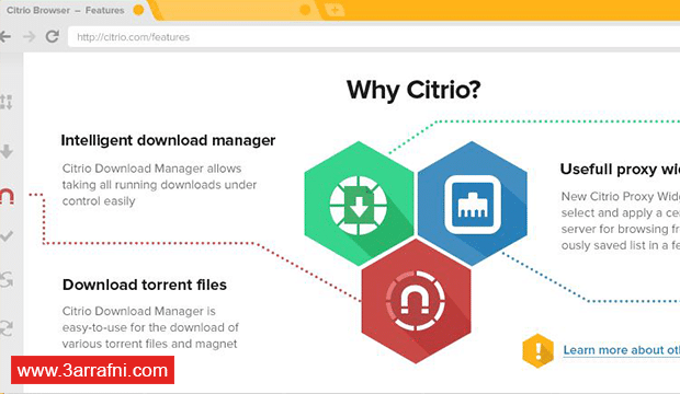 تحميل متصفح Citrio Browser أفضل متصفح من حيث السرعة و الأمان و تحميل الملفات (1)