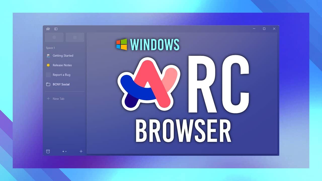 Arc Browser windows