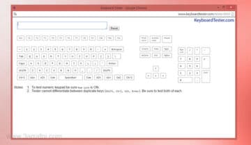 موقعين لأختبار لوحه المفاتيح للتأكد من عملها بشكل جيد 10