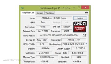 برنامج TechPowerUp GPU-Z لمعرفة مواصفات كارت الشاشة الخاص بك بالتفصيل 10