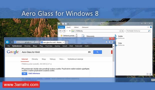 طريقة تفعيل خاصية شفافية النوافذ Aero Glass فى ويندوز 8 و 8.1 و 10