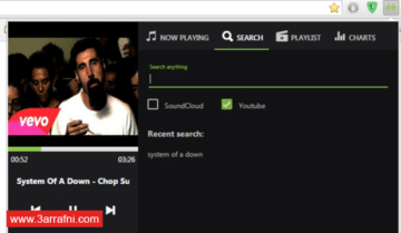 تشغيل الأغاني من YouTube و Soundcloud مباشرة من خلال شريط العنوان فى جوجل كروم 3