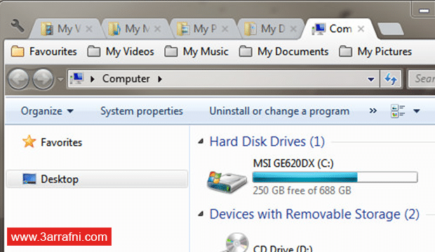 كيفية تحويل Windows Explorer إلى متصفح جوجل كروم لتصفح النوافذ