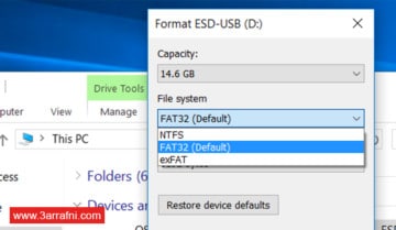 ما هي إمتدادات FAT32 ,exFAT ,NTFS؟ و ما هي الاختلافات بينها؟ 3