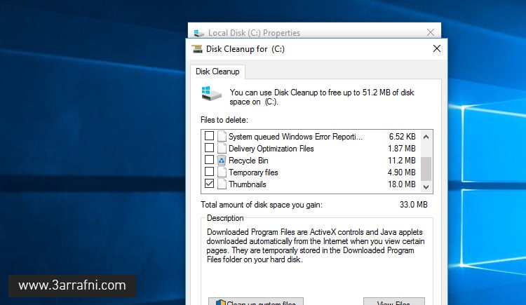 Disk cleanup