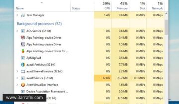 احذر من الاستهلاك العالي لبرنامج Avast للمعالج 4