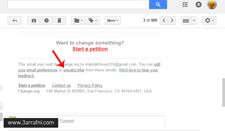 Unsubscribe gmail
