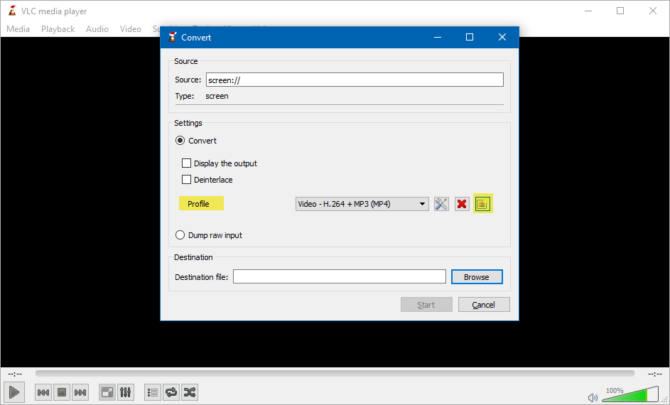 كيفية تصوير الشاشة فيديو بإستخدام برنامج VLC فى ويندوز 5