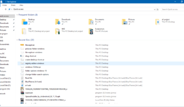 طريقة تغير المجلد الإفتراضى فى مستكشف الملفات فى ويندوز 10 Windows 10