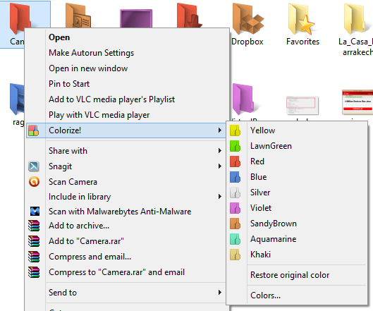 طريقة تغيير لون الملفات بإستخدام برنامج Folder Colorizer في ويندوز 10 2
