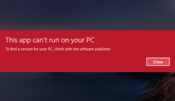 كيفية حل مشكلة This app can't run on your PC في ويندوز 10 11