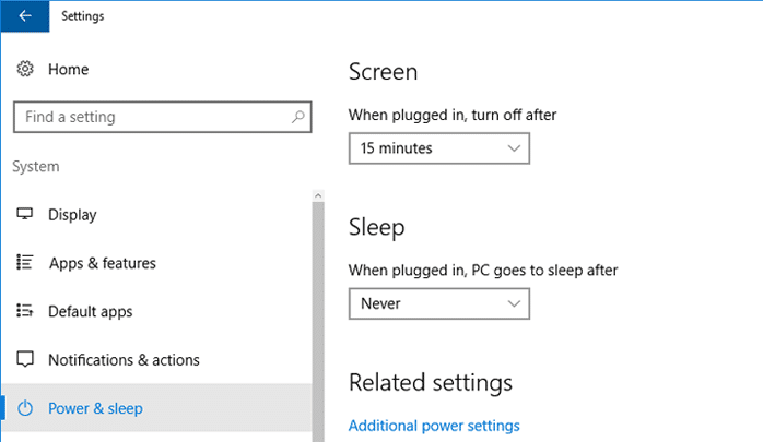 كيفية منع الحاسوب من الدخول فى وضعية Sleep 2