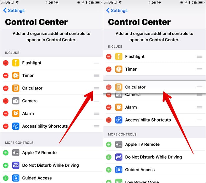 كيفية تعديل مركز التحكم Control Center في نظام iOS 11 الجديد بالأيفون 10