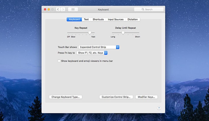 كيفية إيقاف تشغيل التاتش بار TouchBar في أجهزة الماك بوك برو MacBook Pro 2