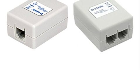 قطعة Splitter من شركة D-Link تستعملها في تركيب الراوتر موضح بها المدخل و المخارج