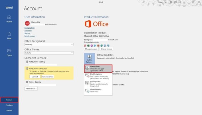كيف تقوم بتثبيت تحديثات Microsoft Office بشكل يدوي على ويندوز 10 2