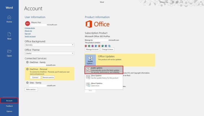 كيف تقوم بتثبيت تحديثات Microsoft Office بشكل يدوي على ويندوز 10 3
