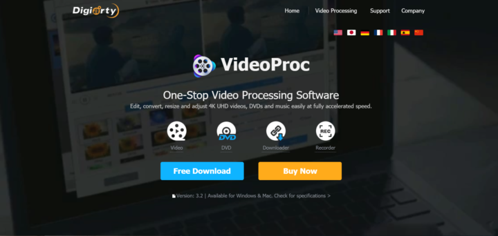 تعرف علي محرر الفيديوهات VideoProc لتعديل وتحويل صيغ الفيديوهات 1