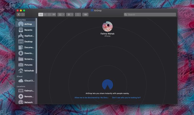 كيف تستخدم Airdrop على نظام MacOS 3