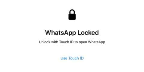 طريقة إغلاق Whatsapp بإستخدام Touch ID أو Face ID على نظام IOS 1