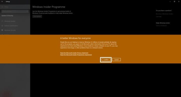 كيف تشترك في برنامج Windows Insider لتحصل على التحديثات التجريبية 8