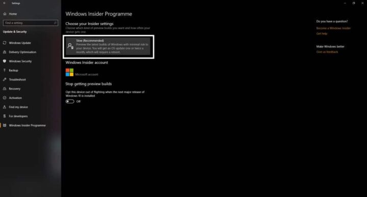 كيف تشترك في برنامج Windows Insider لتحصل على التحديثات التجريبية 12