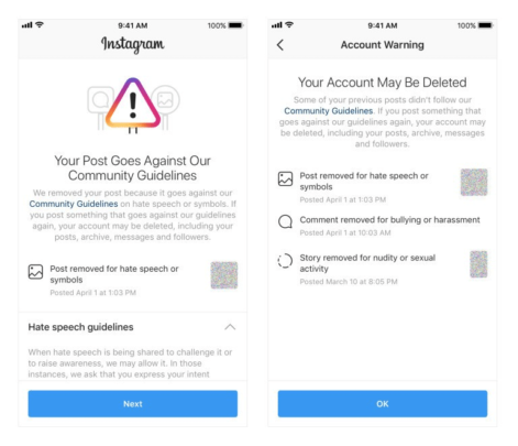 Instagram قريباً سيحذرك قبل ايقاف حسابك الشخصي 4