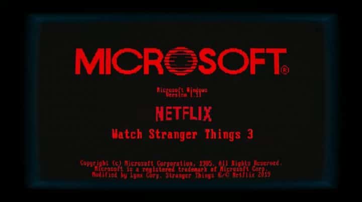 Windows 1.11 يعود في عام 2019 بمناسبة Stranger Things 2