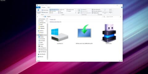 أيقونة القرص الخارجي External Drive