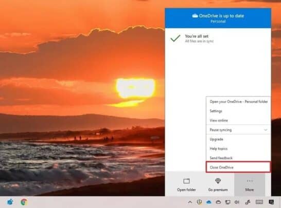 قم بإصلاح مزامنة OneDrive مع Windows 10 2