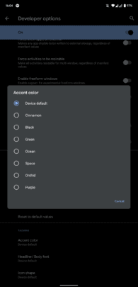 كيفية تغيير الـ Accent Color و شكل الأيكونات على Android 10 9