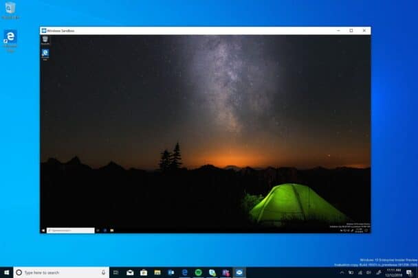 windows sandbox لا يتصل بالإنترنت على Windows 10 1