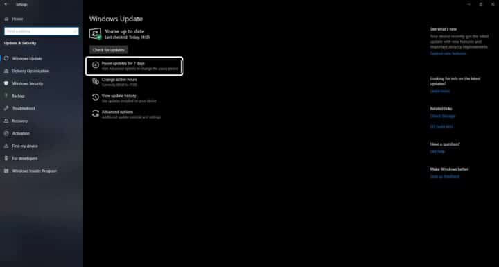حل مشكلة تحديثات ويندوز Windows Update لا تعمل على ويندوز 10 5
