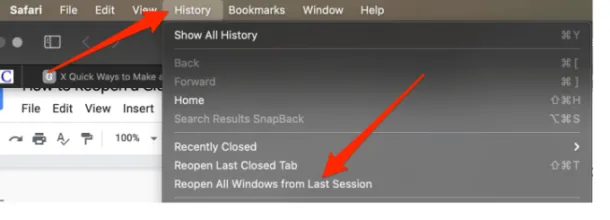 كيفية إعادة فتح صفحة أغلقتها بالخطأ في Chrome و Safari و Edge و Firefox 13
