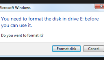 حل مشكلة رسالة "you need to format the disk" البارتشن لا يفتح ويطلب فورمات