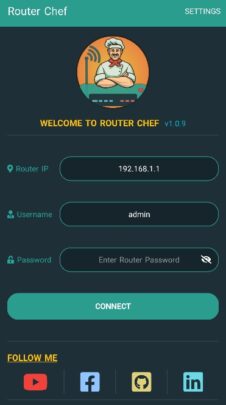 تطبيق Router Chef للتحكم في الراوتر الخاص بك وتغيير إعداداته 1