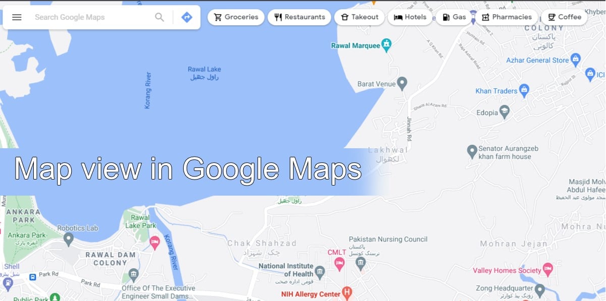 طريقة سهلة لتغيير طريقة عرض خرائط جوجل 1