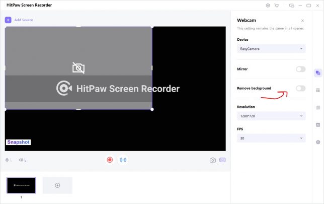 تطبيق HitPaw Screen Recorder من افضل برامج تسجيل الشاشة - داعم ويندوز 11 11