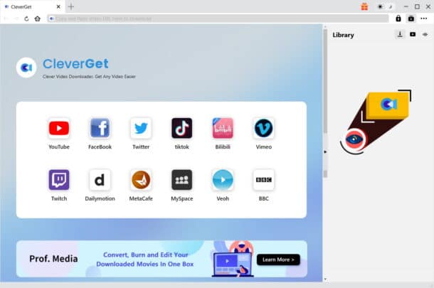 تطبيق CleverGet لتحميل ملفات الفيديو من على أي موقع 1