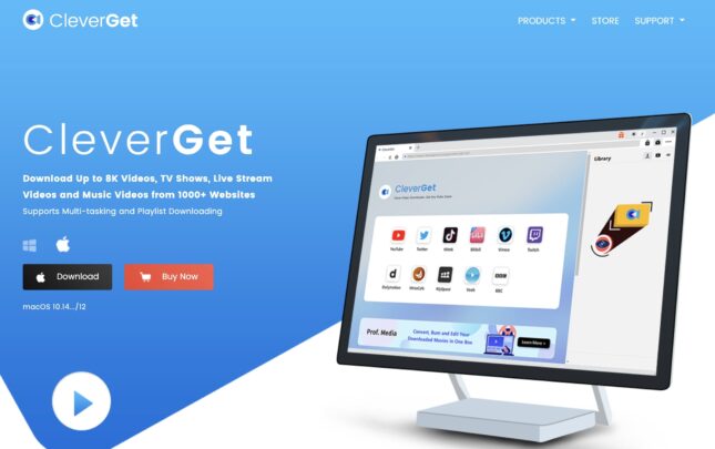 تطبيق CleverGet لتحميل ملفات الفيديو من على أي موقع