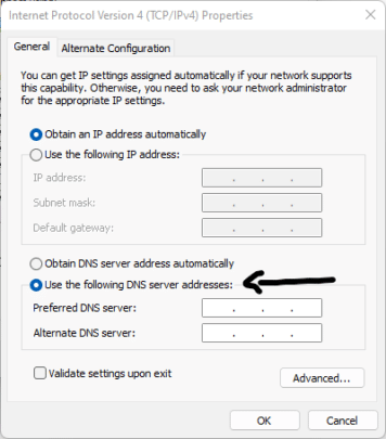 ارقام DNS We وتغيير الـDNS لتحسين سرعة الإنترنت 7
