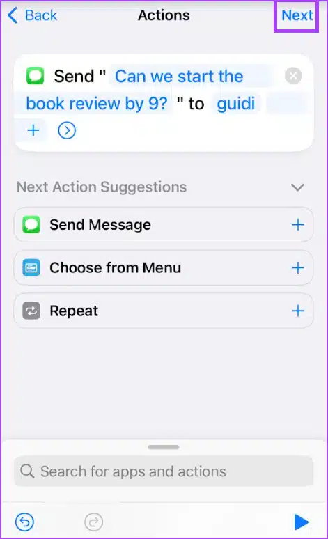 كيفية جدولة رسالة على iPhone عبر تطبيق Shortcuts 16