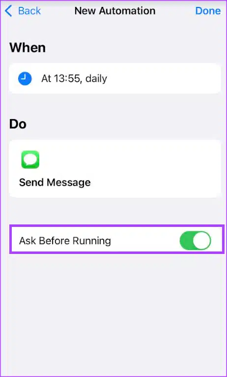 كيفية جدولة رسالة على iPhone عبر تطبيق Shortcuts 17