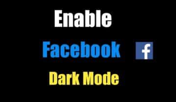 تفعيل الوضع المظلم على فيسبوك