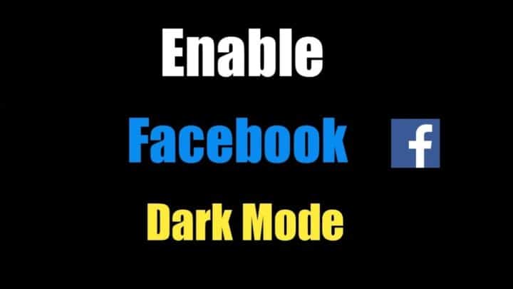قم بتمكين الوضع المظلم على Facebook