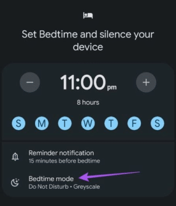 كيفية تفعيل وضع وقت النوم Bedtime mode بأجهزة أندرويد 3