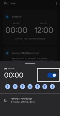 كيفية تفعيل وضع وقت النوم Bedtime mode بأجهزة أندرويد 8