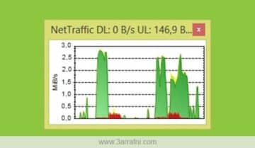 برنامج NetTraffic لمراقبة سرعة الإتصال وحجم إستهلاك الأنترنت في الويندوز 4